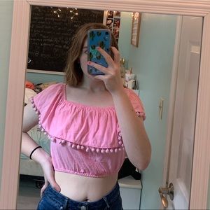Forever21 Crop Top Pink